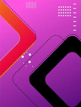 Abstract gradient geometric shape and lines background. Modern futuristic c.. Stockillustratie