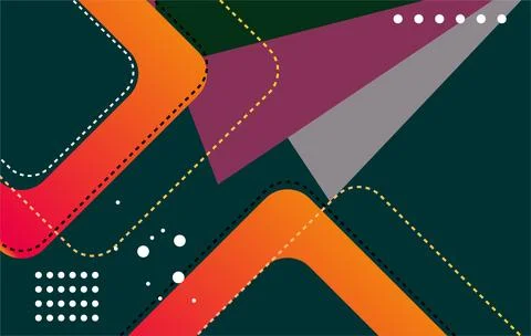 Abstract gradient geometric shape and lines background. Modern futuristic c.. Stockillustratie