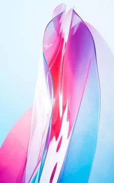 Abstract gradient glass background, 3d rendering. Stock Illustration