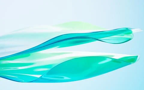 Abstract gradient glass background, 3d rendering. Stock Illustration