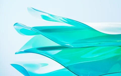 Abstract gradient glass background, 3d rendering. Stock Illustration