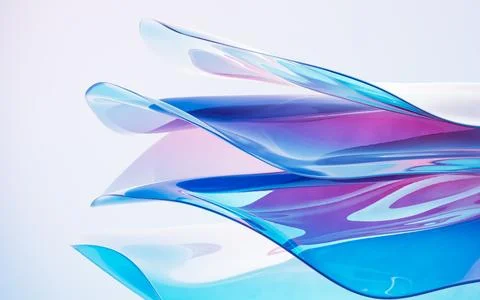 Abstract gradient glass background, 3d rendering. Stock Illustration