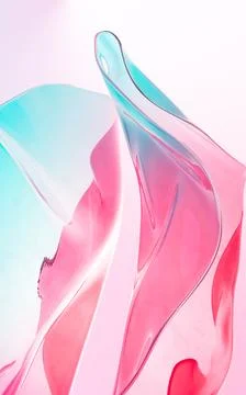 Abstract gradient glass background, 3d rendering. Stock Illustration