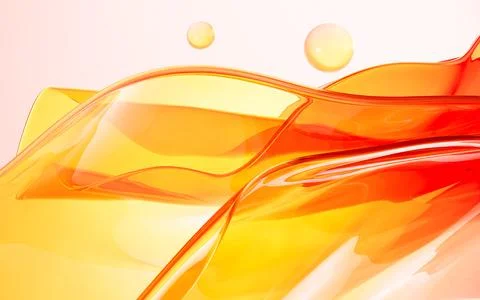 Abstract gradient glass background, 3d rendering. Stock Illustration