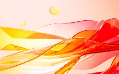 Abstract gradient glass background, 3d rendering. Stock Illustration