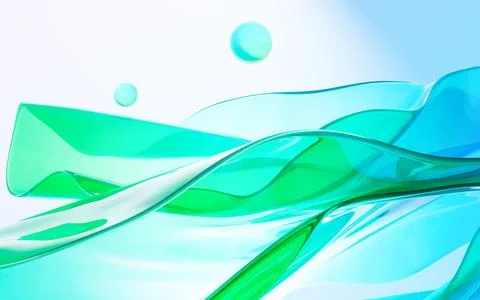 Abstract gradient glass background, 3d rendering. Stock Illustration