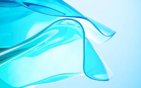 Abstract gradient glass background, 3d rendering. Stock Illustration