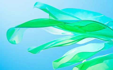 Abstract gradient glass background, 3d rendering. Stock Illustration