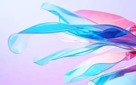 Abstract gradient glass background, 3d rendering. Stock Illustration