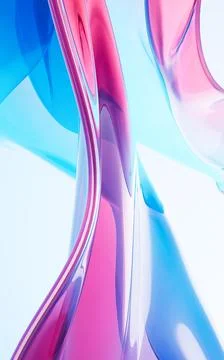 Abstract gradient glass background, 3d rendering. Stock Illustration