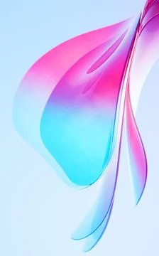 Abstract gradient glass background, 3d rendering. Stock Illustration