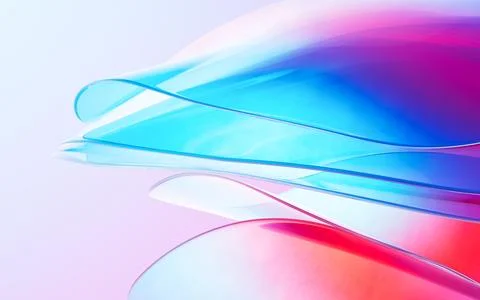 Abstract gradient glass background, 3d rendering. Stock Illustration