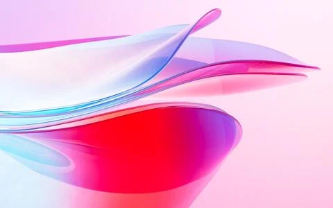 Abstract gradient glass background, 3d rendering. Stock Illustration