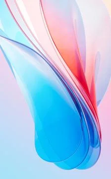 Abstract gradient glass background, 3d rendering. Stock Illustration