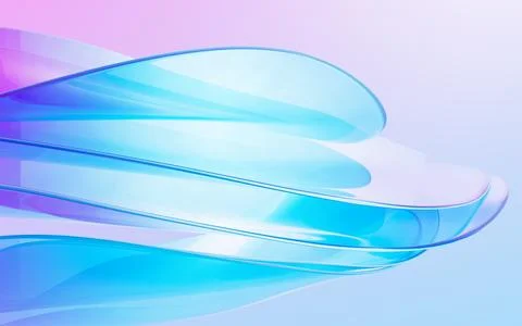 Abstract gradient glass background, 3d rendering. Stock Illustration