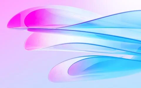 Abstract gradient glass background, 3d rendering. Stock Illustration