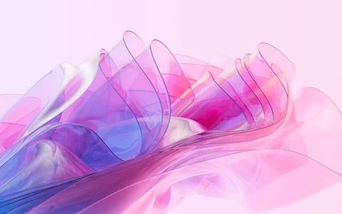Abstract gradient glass background, 3d rendering. Stock Illustration