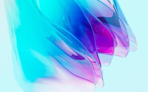 Abstract gradient glass background, 3d rendering. 스톡 사진