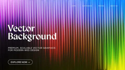 Abstract Gradient Glass Ripple Background with Vertical Ribbed Glass Texture Stock Illustration