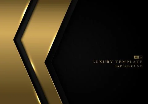 Abstract gradient golden template design decoration artwork. Stock Illustration