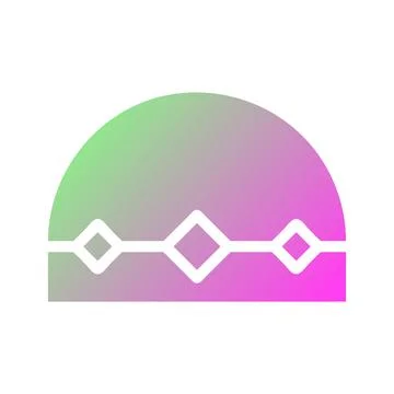 Abstract Gradient Graphic Design Shape Element Stock Illustration