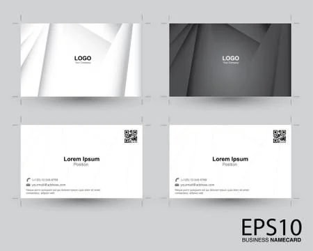 Abstract gradient gray color namecard pattern background. Stock Illustration