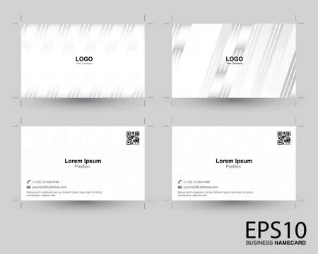 Abstract gradient gray color namecard pattern background. Stock Illustration
