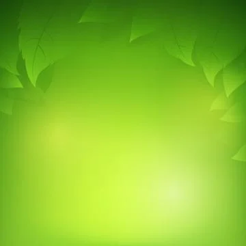 Abstract gradient green background with transparency leaf for ecology concept Stock Illustration