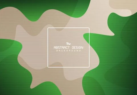 Abstract gradient green free shape pattern design of nature concept Stock-Illustration