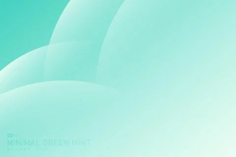 Abstract gradient green mint circle pattern design of tech background. Stock Illustration
