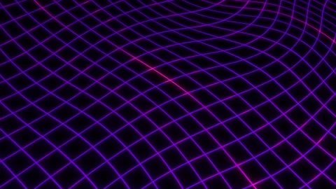 Abstract gradient Grid Purple waves seamlessly flowing. Stock Footage 294570934