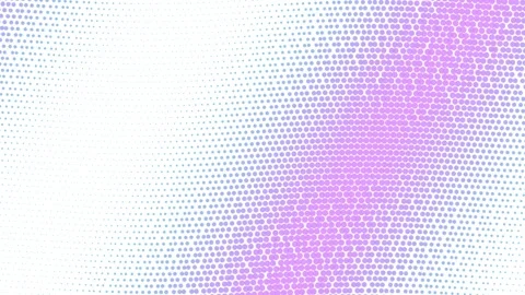 Abstract gradient halftone pattern animation with flowing wave motion on wh.. Stock Footage 341667861