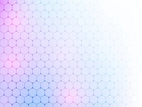 Abstract Gradient Hexagon Pattern Background. Stock Illustration