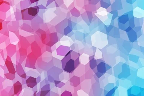Abstract gradient hexagon polygon background. Illustrazione stock