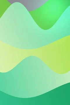 Abstract Gradient Hills Stock Illustration