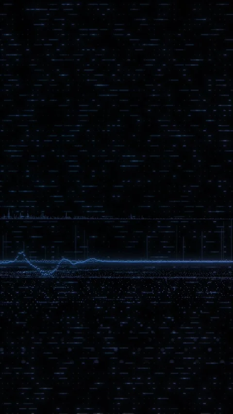 Abstract gradient hologram dynamic wave of particles metaverse metaverse space Stock Footage 314182037