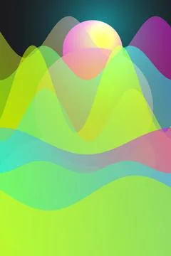 Abstract Gradient Landscape Фото