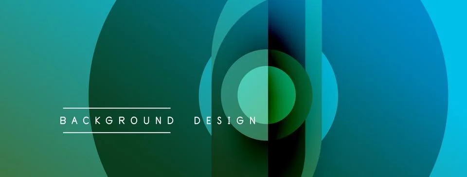 Abstract gradient layers create circular shapes. Text reads background design 스톡 일러스트
