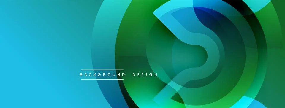 Abstract gradient layers create dynamic visual flow. Blue transitions into Stock Illustration