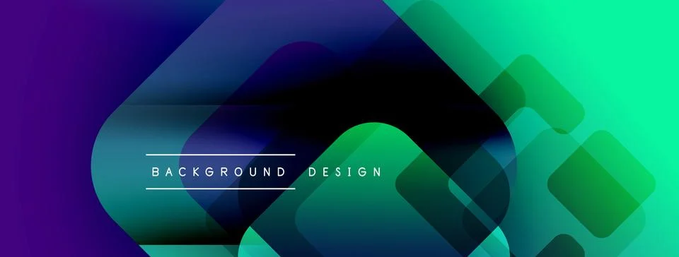 Abstract gradient layers create dynamic visual effect. Modern design with イラスト素材