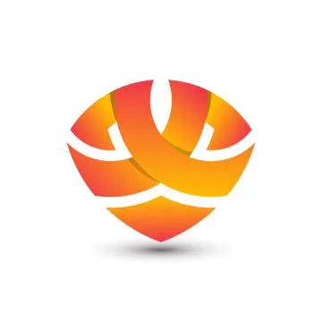 Abstract Gradient Letter X Shield Modern Logo Design Template Premium Vector Иллюстрация