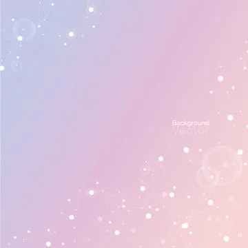Abstract gradient light purplish pink background with molecular pattern Stock Illustration