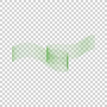 Abstract gradient line dynamic element isolated Illustrazione stock