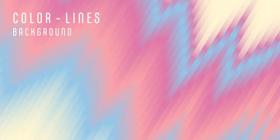 Abstract gradient line pattern background. Design of pastel color template. 스톡 일러스트