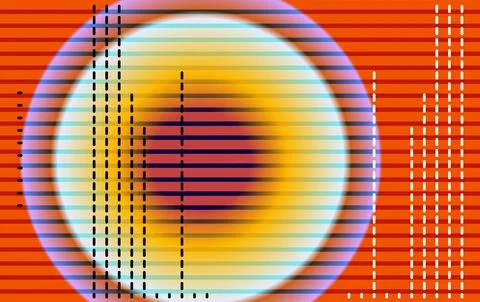 Abstract gradient line wave  poster background vector set. Minimalist color.. Stock Illustration