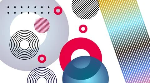 Abstract gradient line wave  poster background vector set. Minimalist color.. イラスト素材