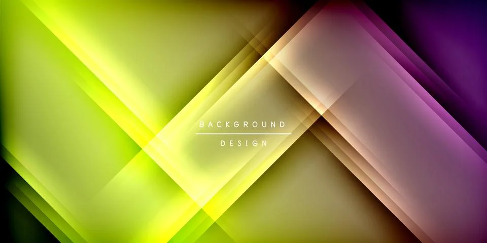 Abstract gradient lines create dynamic visual effect. Bright colors blend, Stock-Illustration