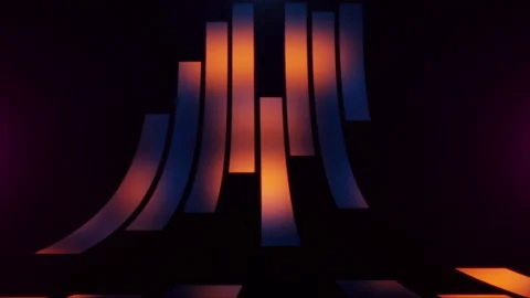 Abstract Gradient Lines Stock Footage 242418305