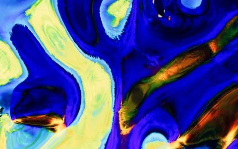 Abstract gradient liquid, 3d rendering. Illustrazione stock
