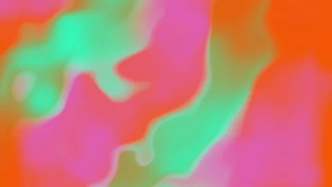 Abstract gradient liquid background moving bright green and orange Stock Footage 221187173